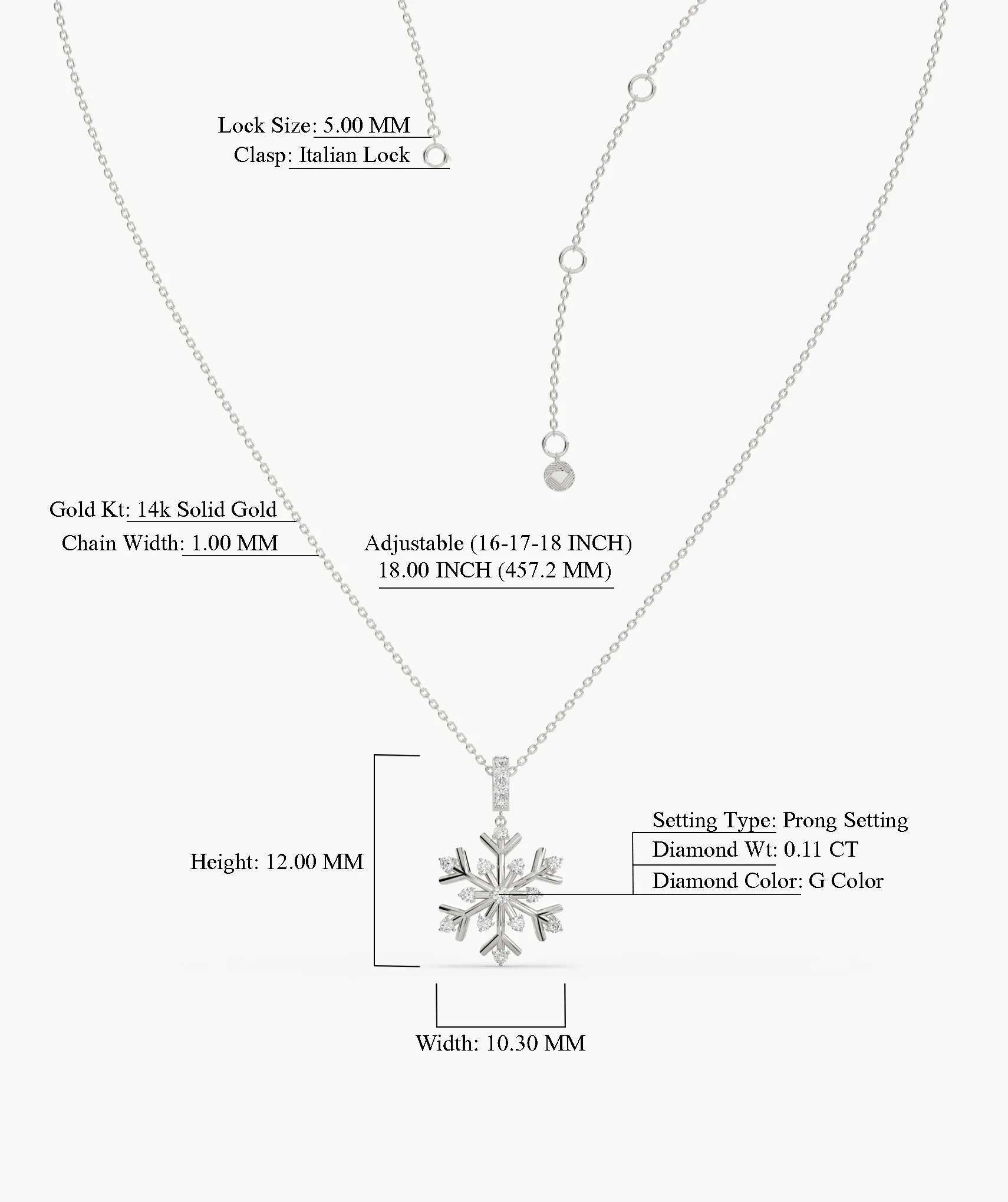 Celestial Snow Diamond Necklace
