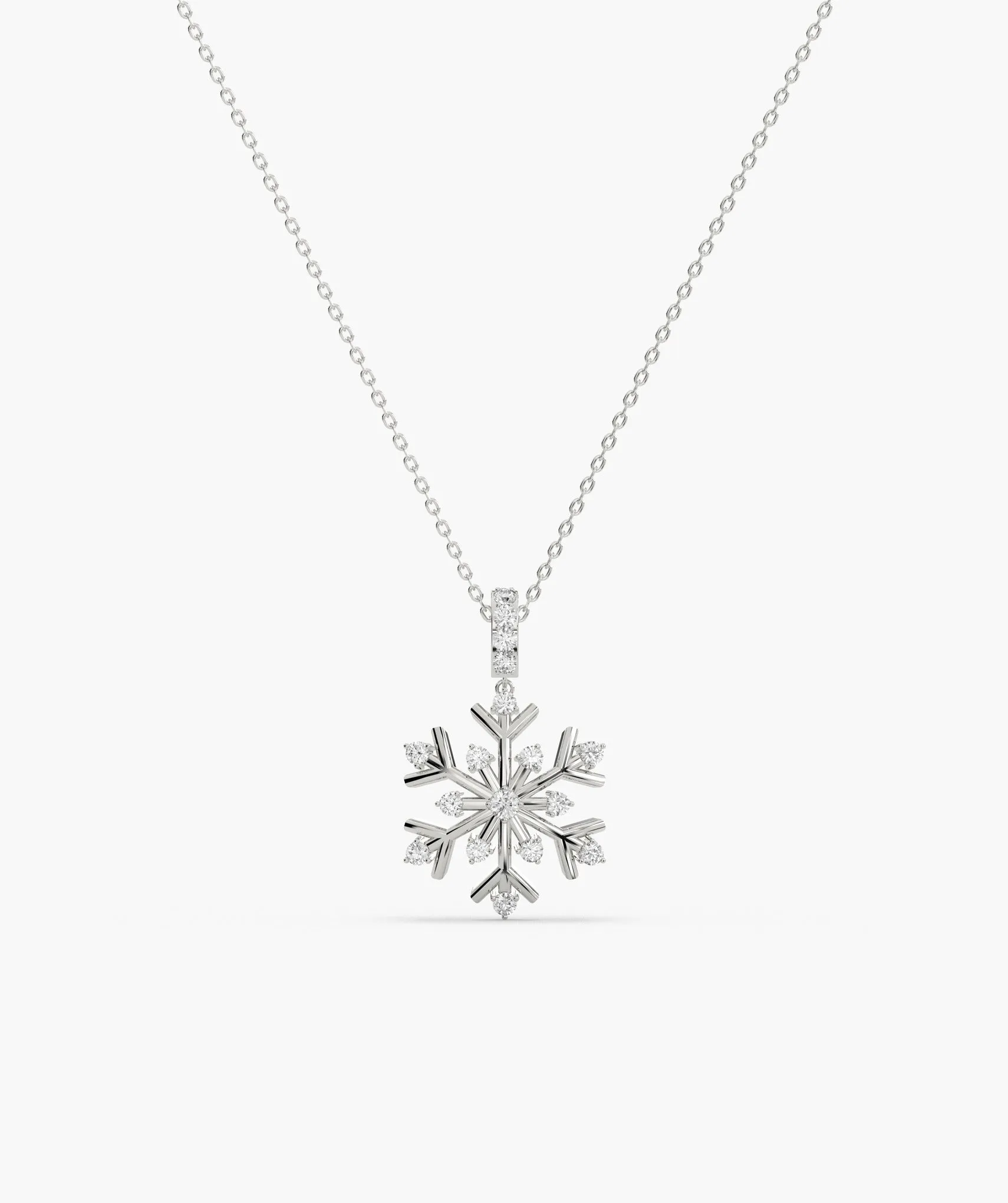 Celestial Snow Diamond Necklace