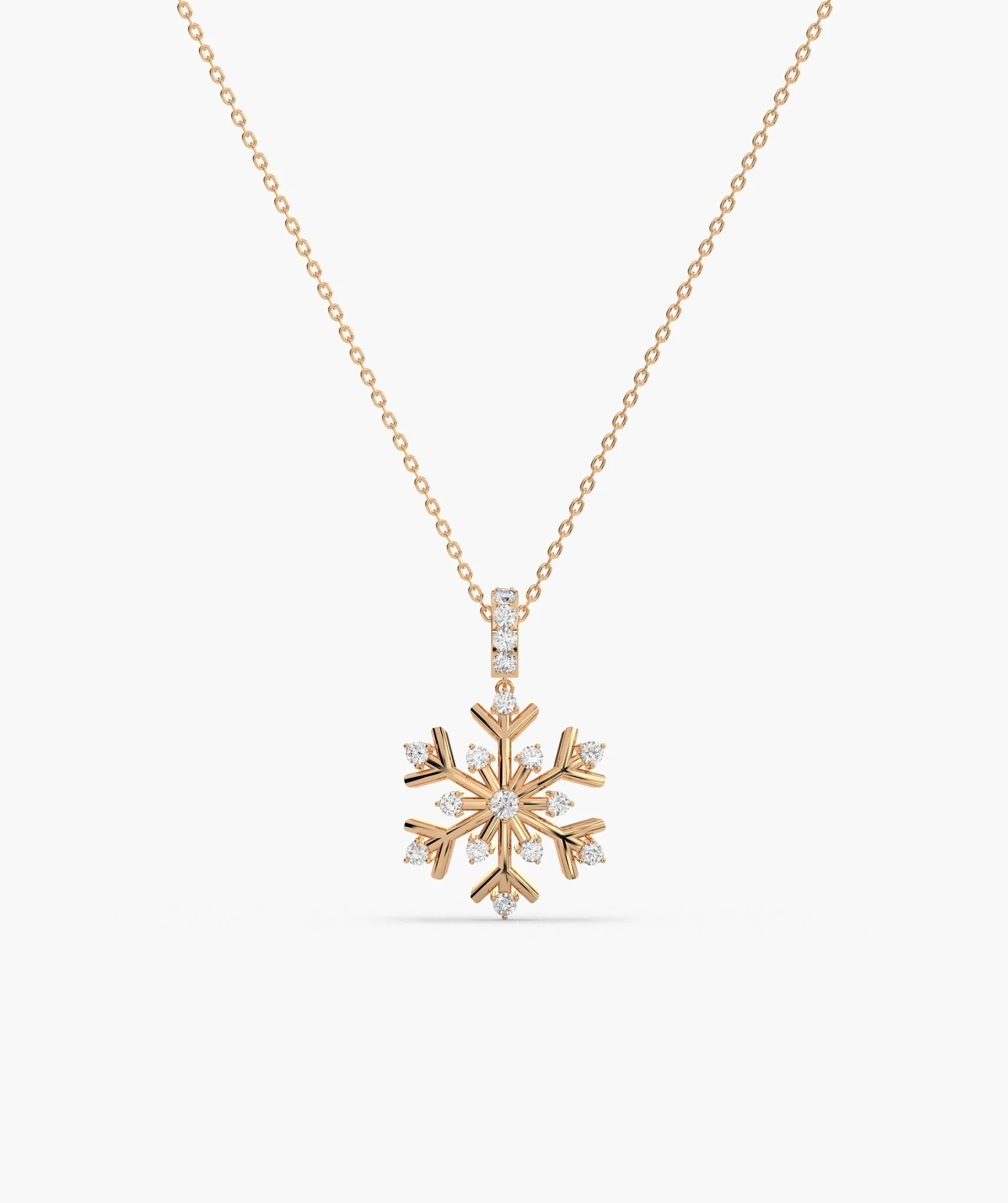 Celestial Snow Diamond Necklace