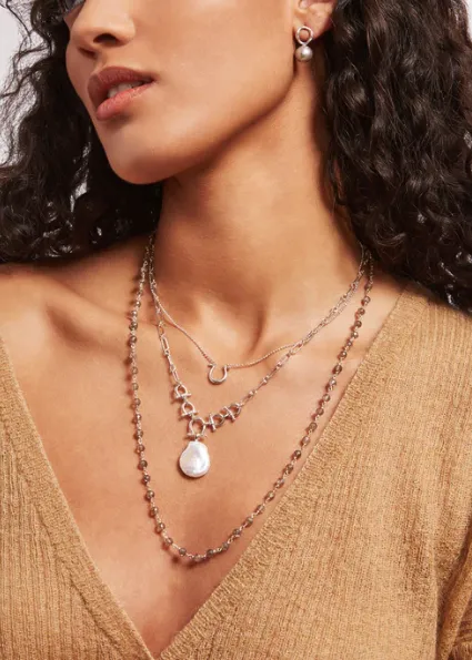 CHAN LUU HORSESHOE NECKLACE SILVER