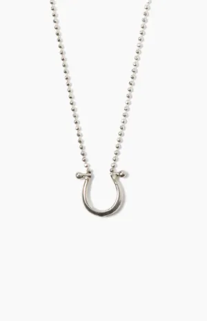 CHAN LUU HORSESHOE NECKLACE SILVER