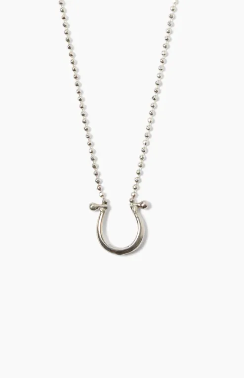 CHAN LUU HORSESHOE NECKLACE SILVER