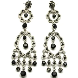 Chandelier Earrings Black