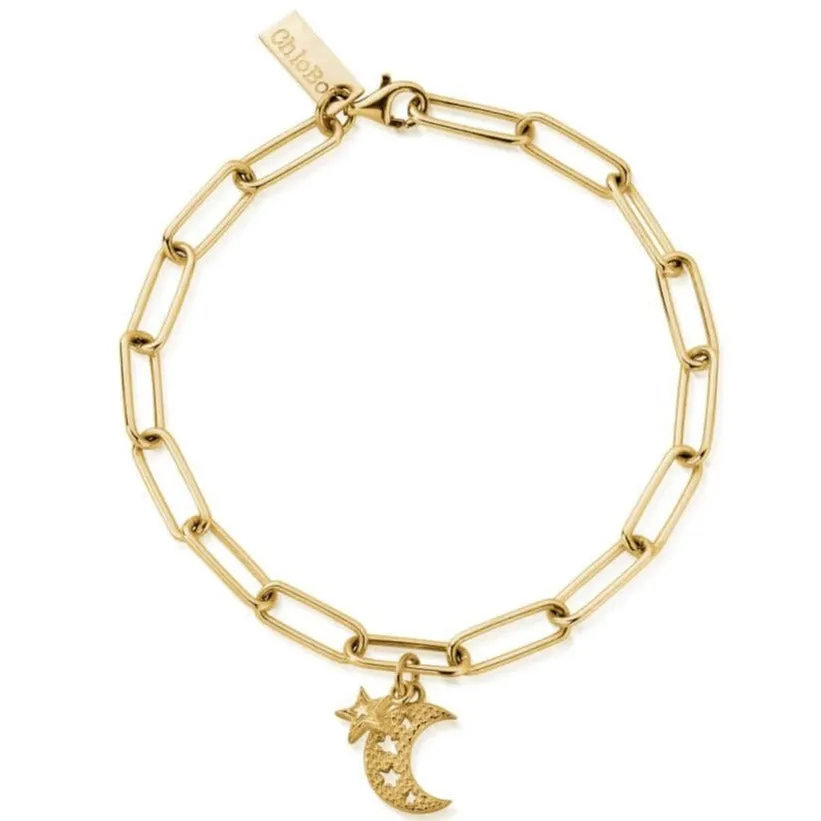 ChloBo Link Chain Hope & Guidance Bracelet - Gold