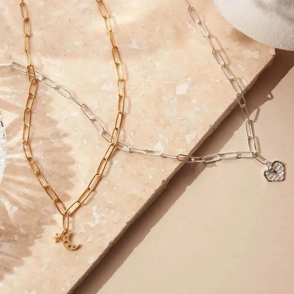 ChloBo Link Chain Hope & Guidance Necklace - Gold