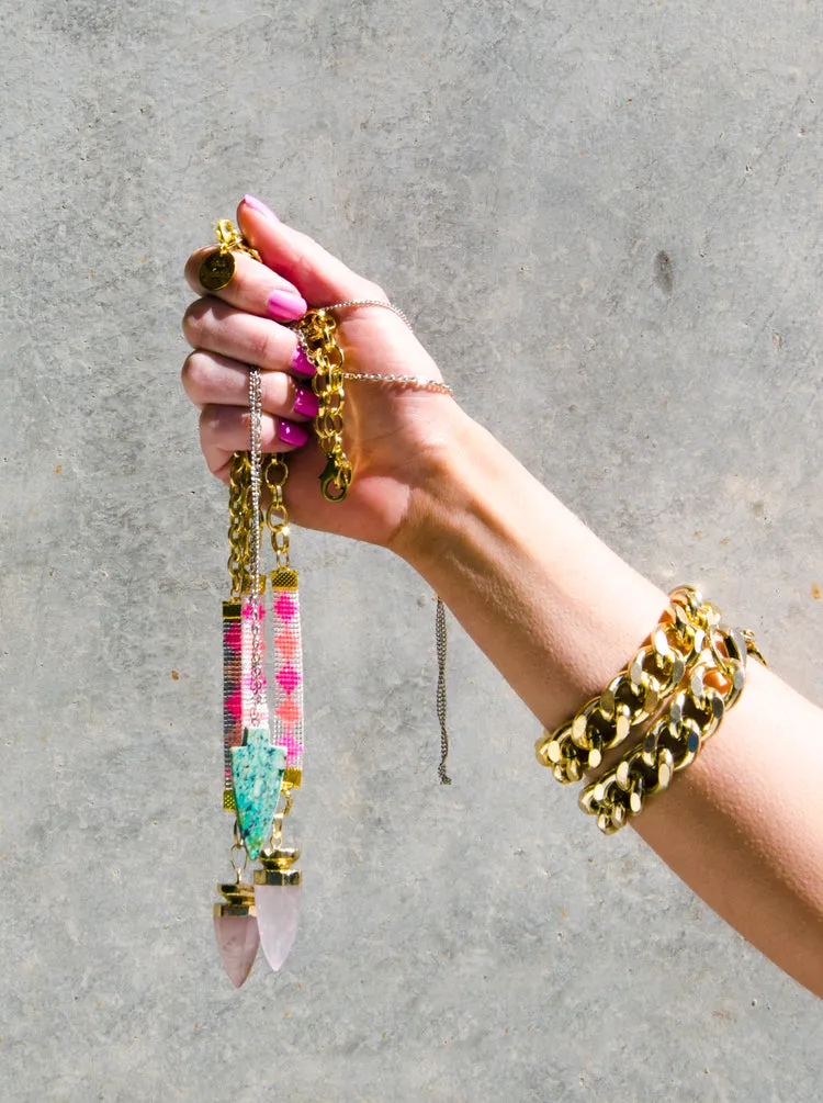 Chunky Chain Bracelet - Versatile Gold and Silver Accessory