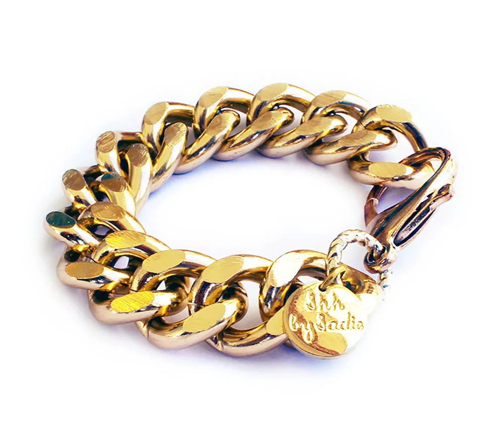 Chunky Chain Bracelet - Versatile Gold and Silver Accessory