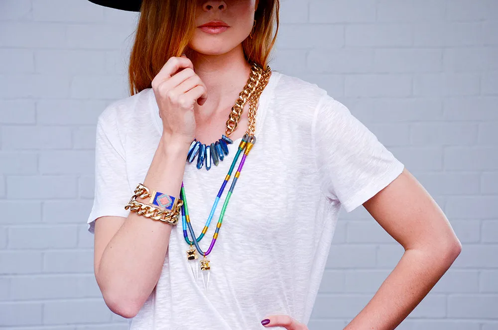Chunky Chain Bracelet - Versatile Gold and Silver Accessory