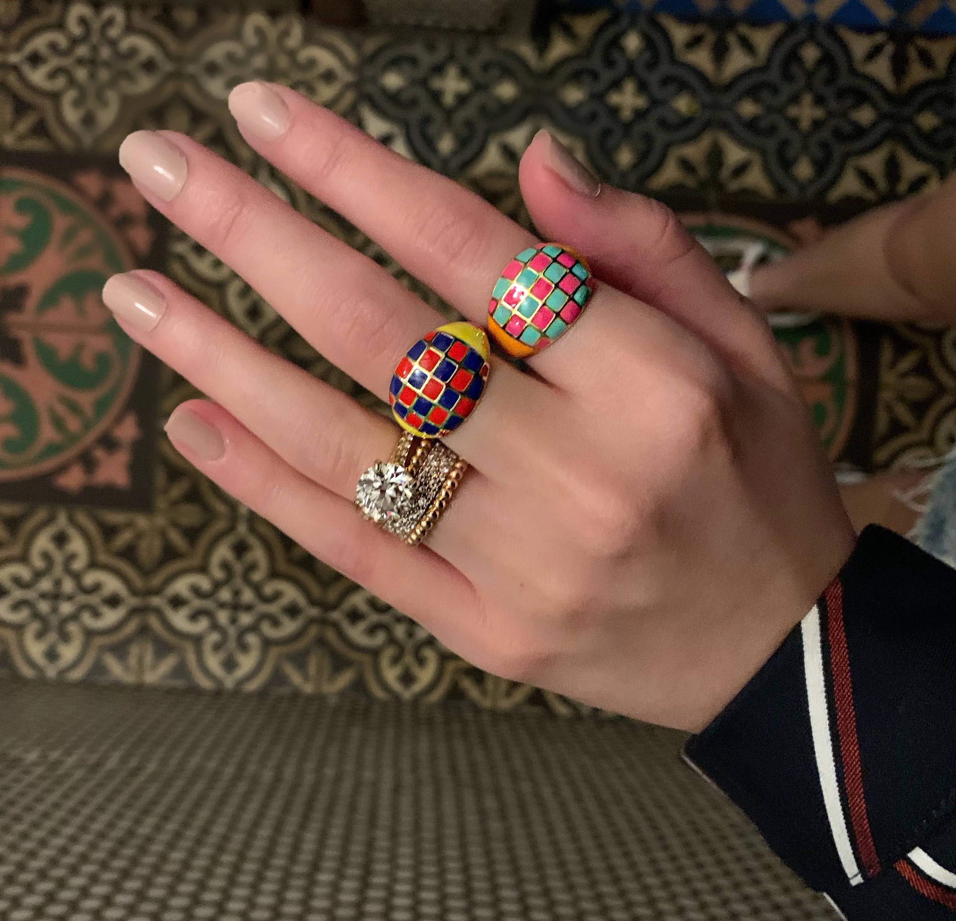 Circus et Panem Red/Blue Ring