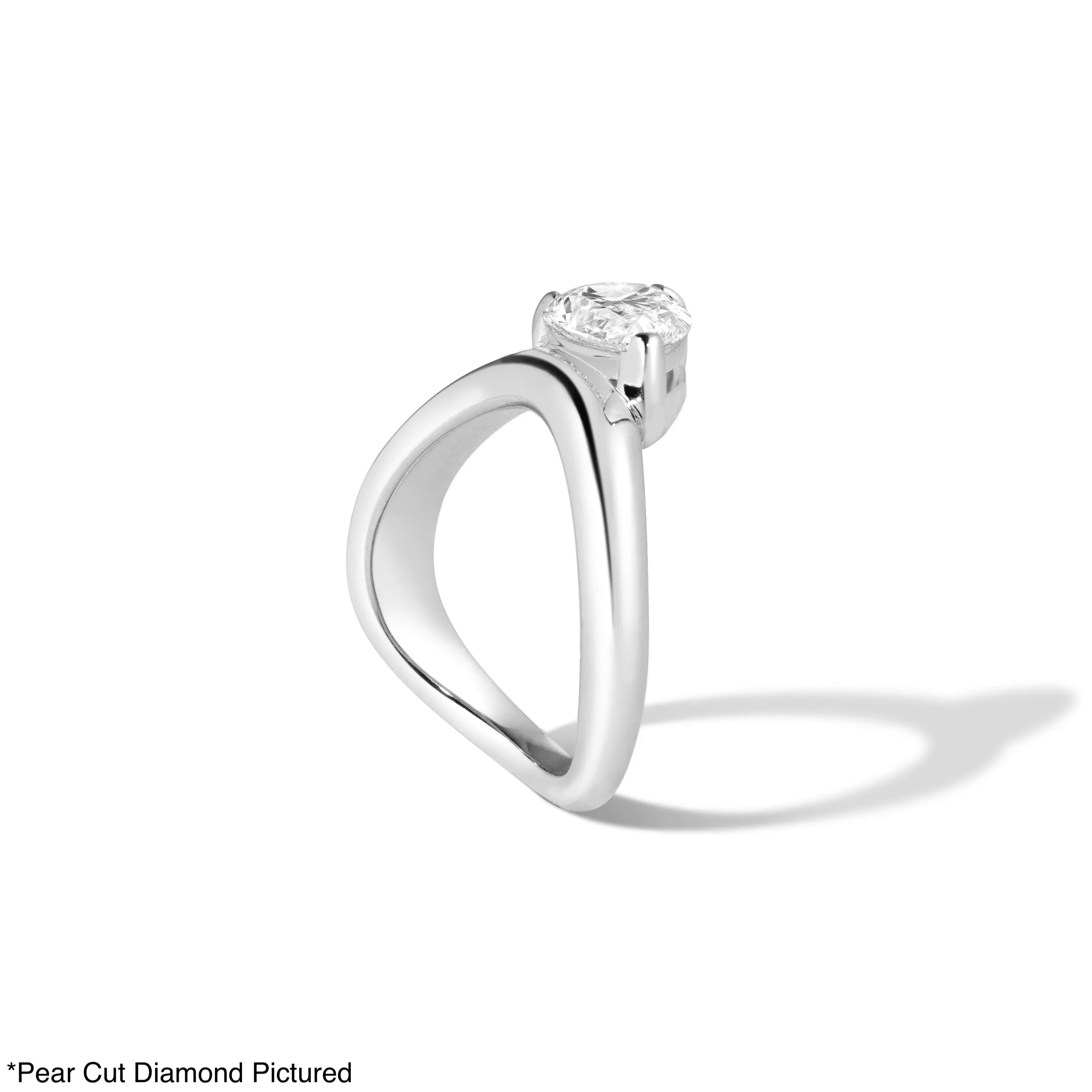 Cloud Offset Oval Ring