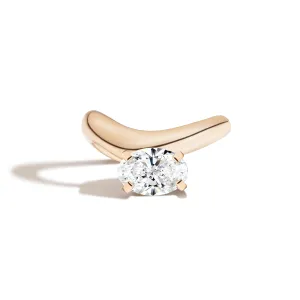 Cloud Offset Oval Ring