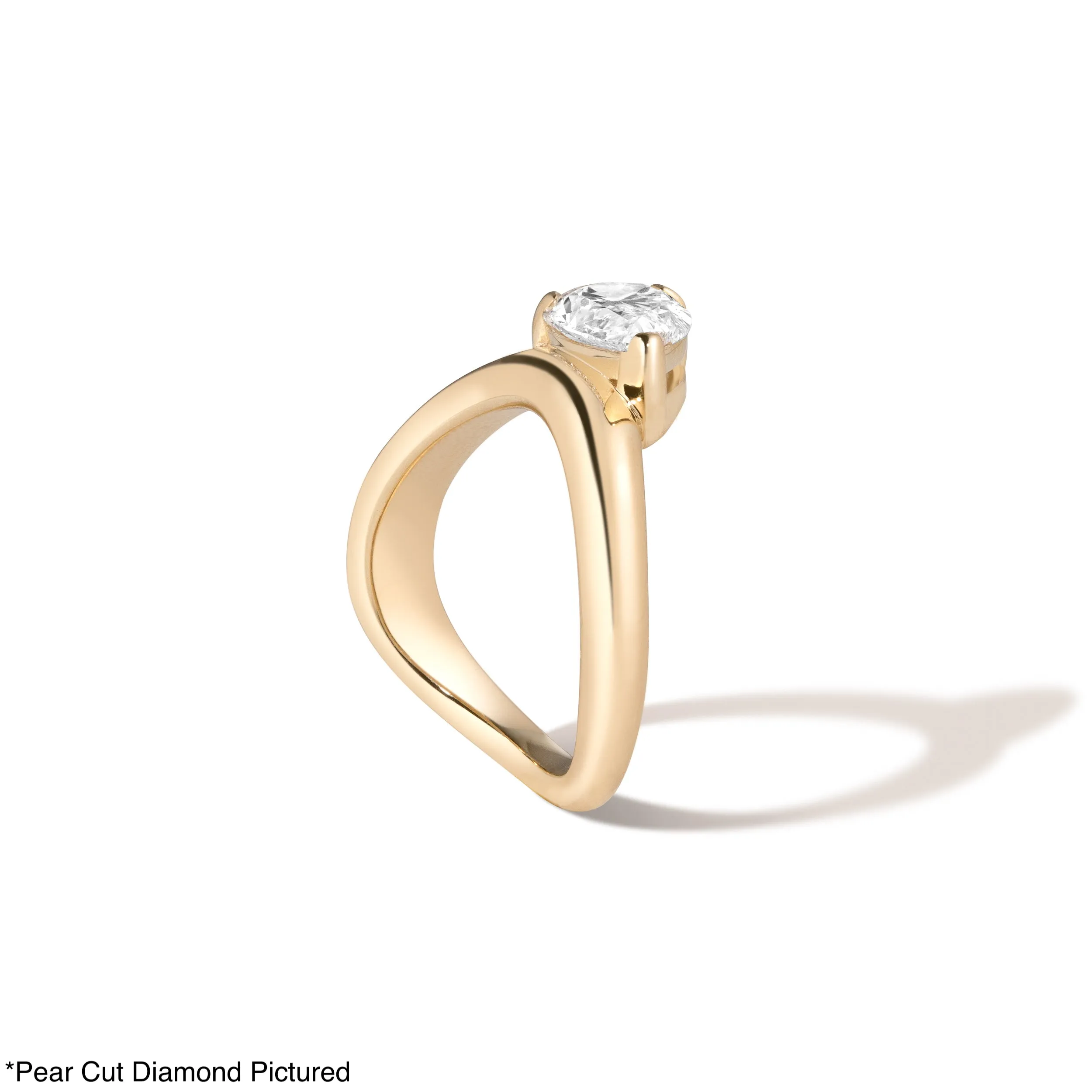 Cloud Offset Oval Ring