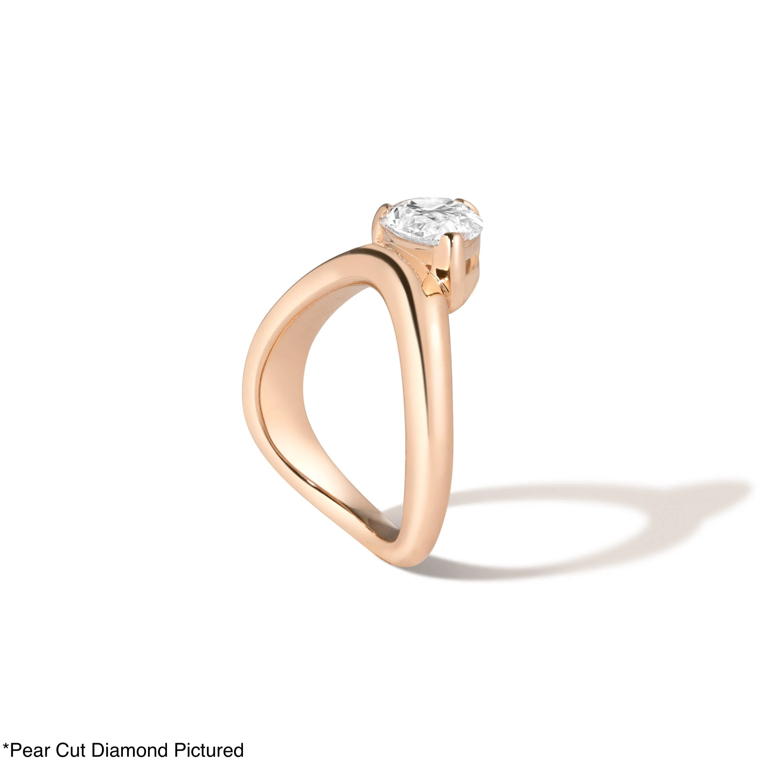 Cloud Offset Oval Ring