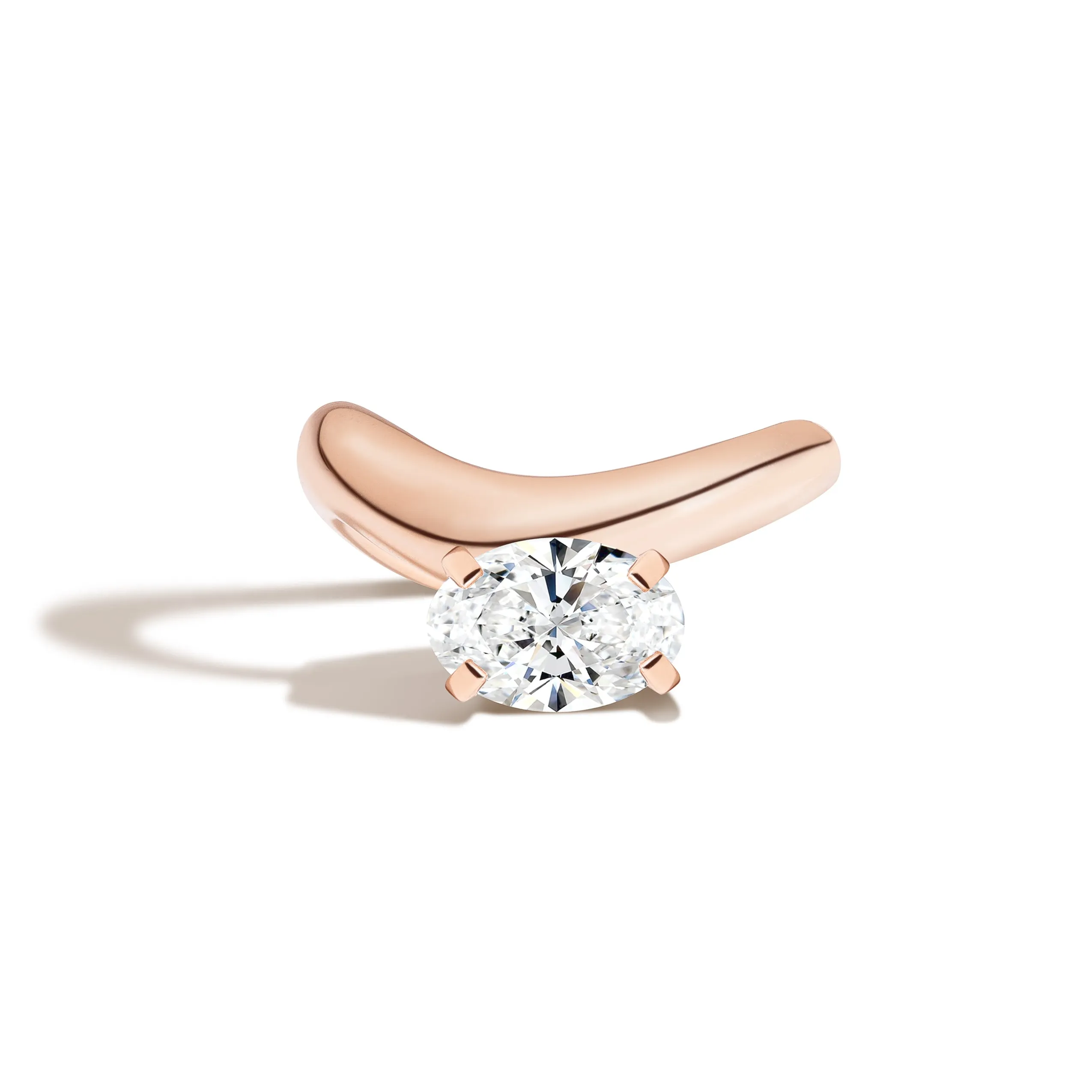Cloud Offset Oval Ring