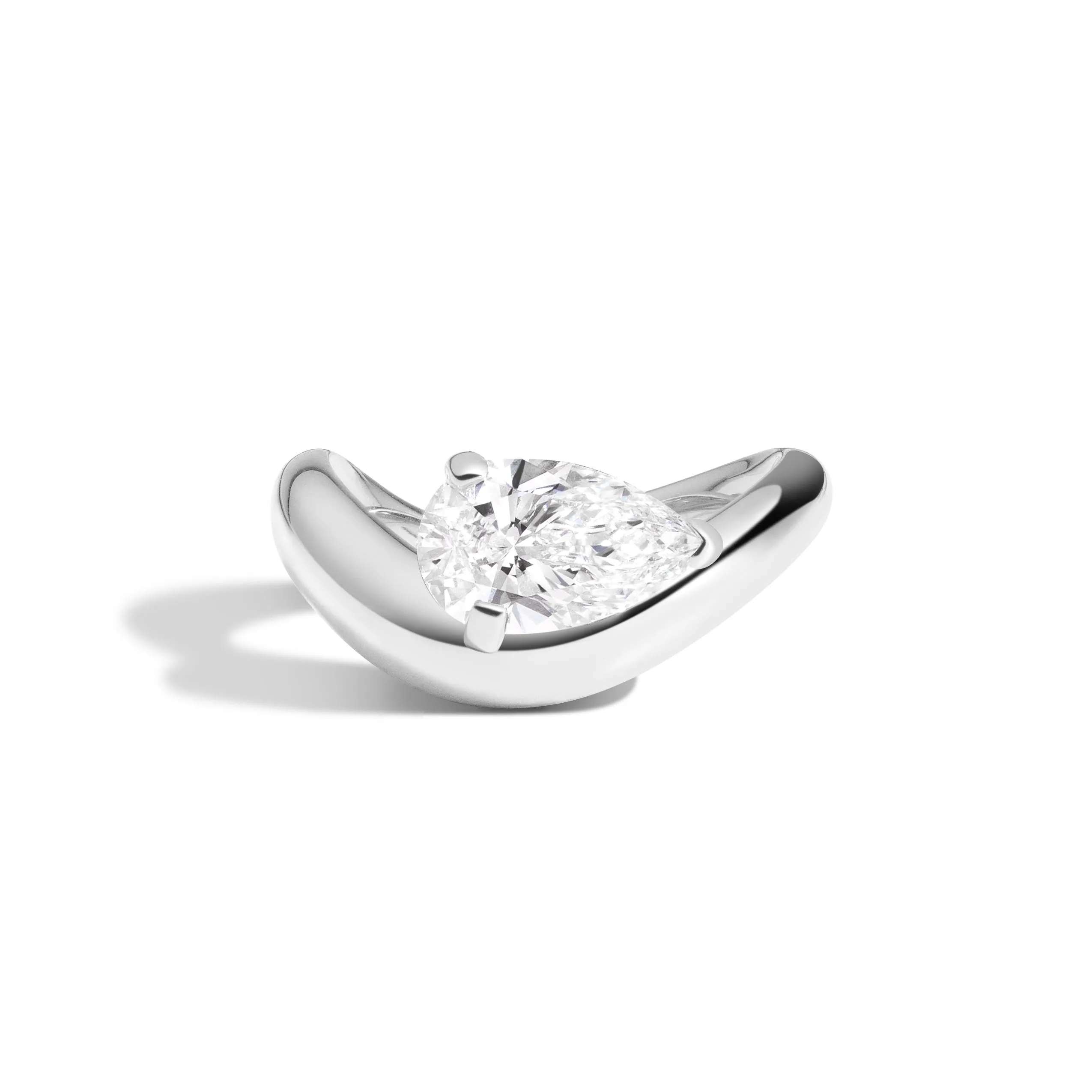 Cloud Pear Ring
