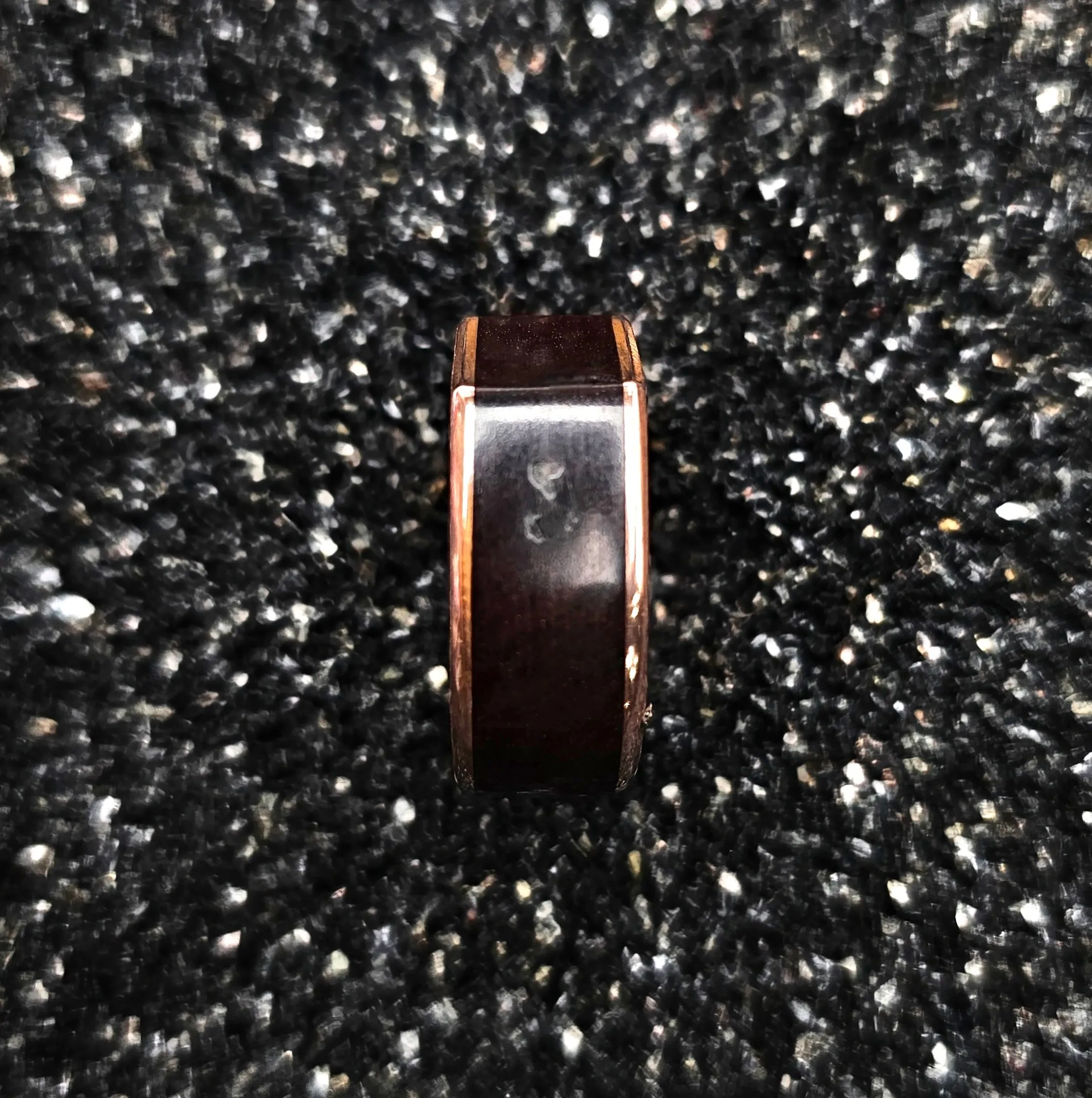 Cocuswood & Brass Angle Top Ring - Size 8