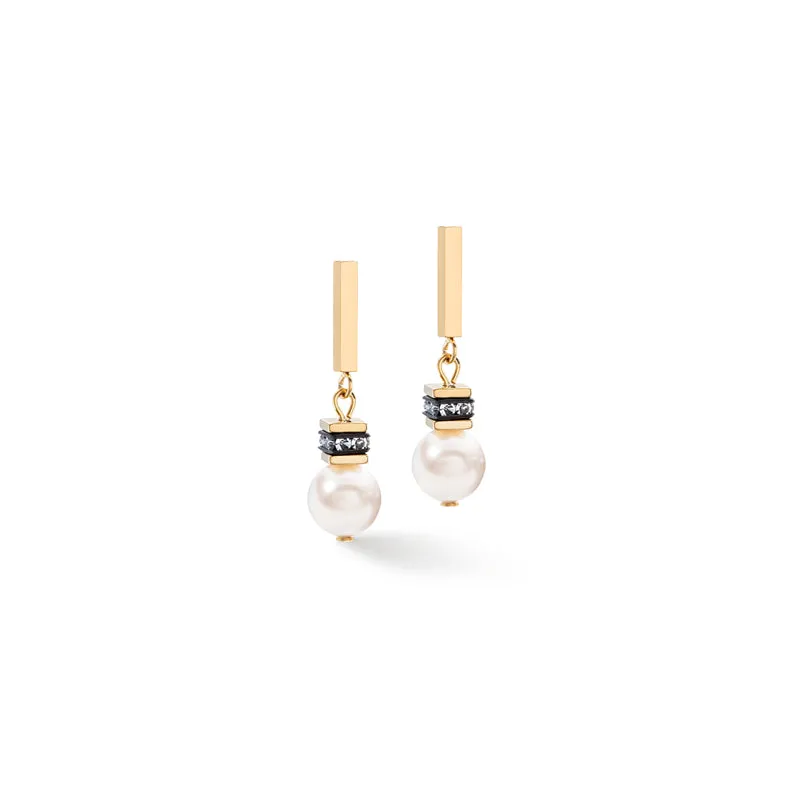 Coeur de Lion Geo Cube Earrings