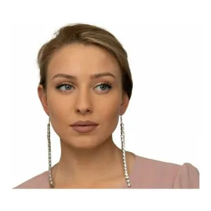 Cold shoulder rhinestone earrings