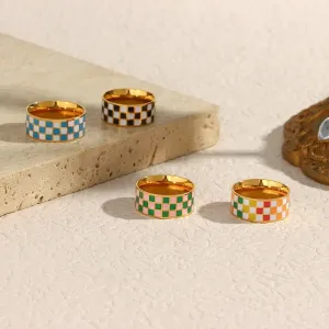 Color Pop Checker Rings