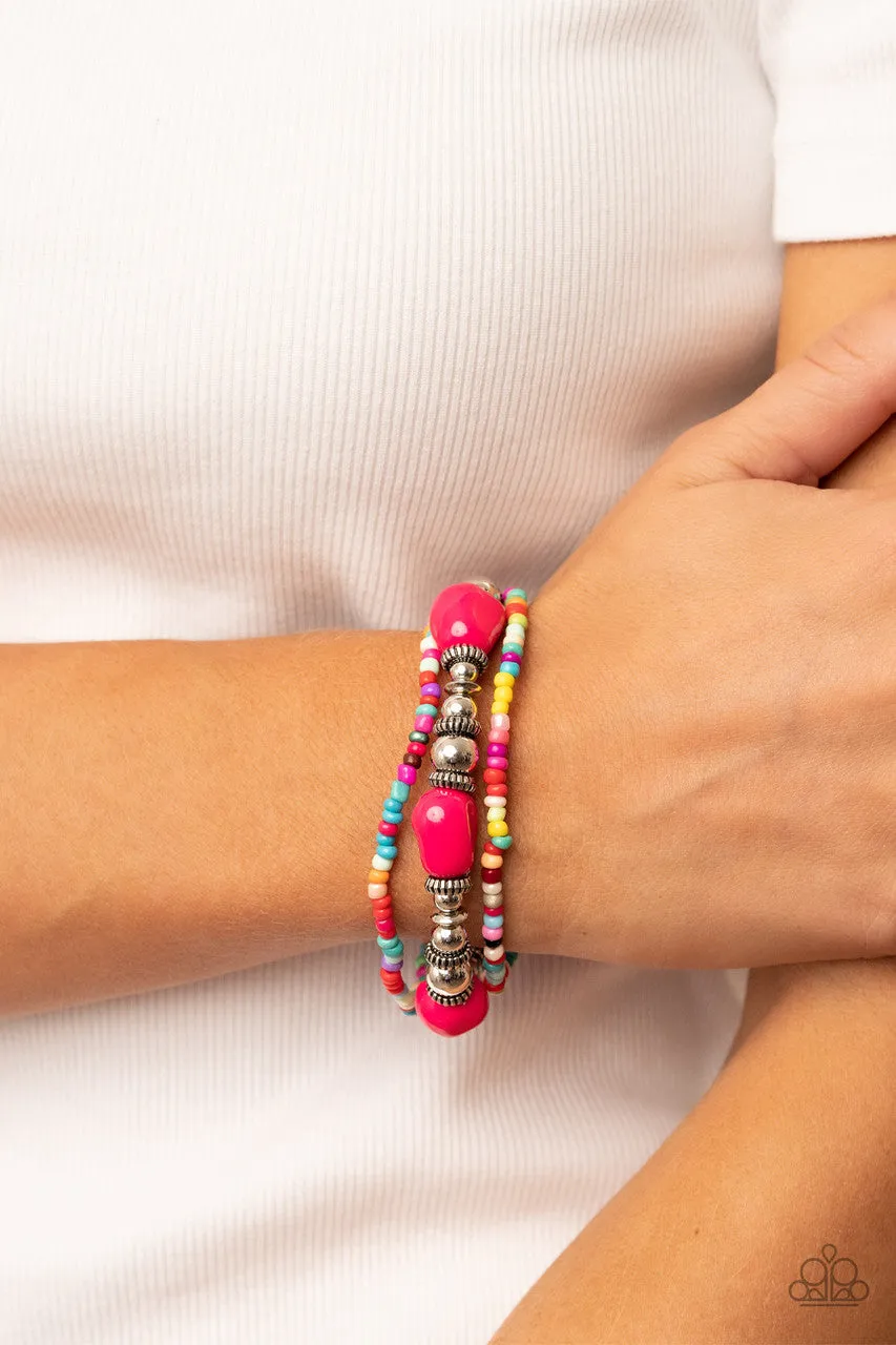 Confidently Crafty Pink Paparazzi Bracelet