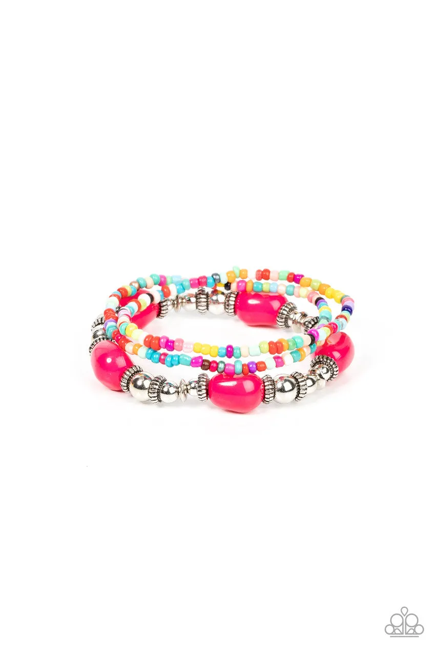 Confidently Crafty Pink Paparazzi Bracelet
