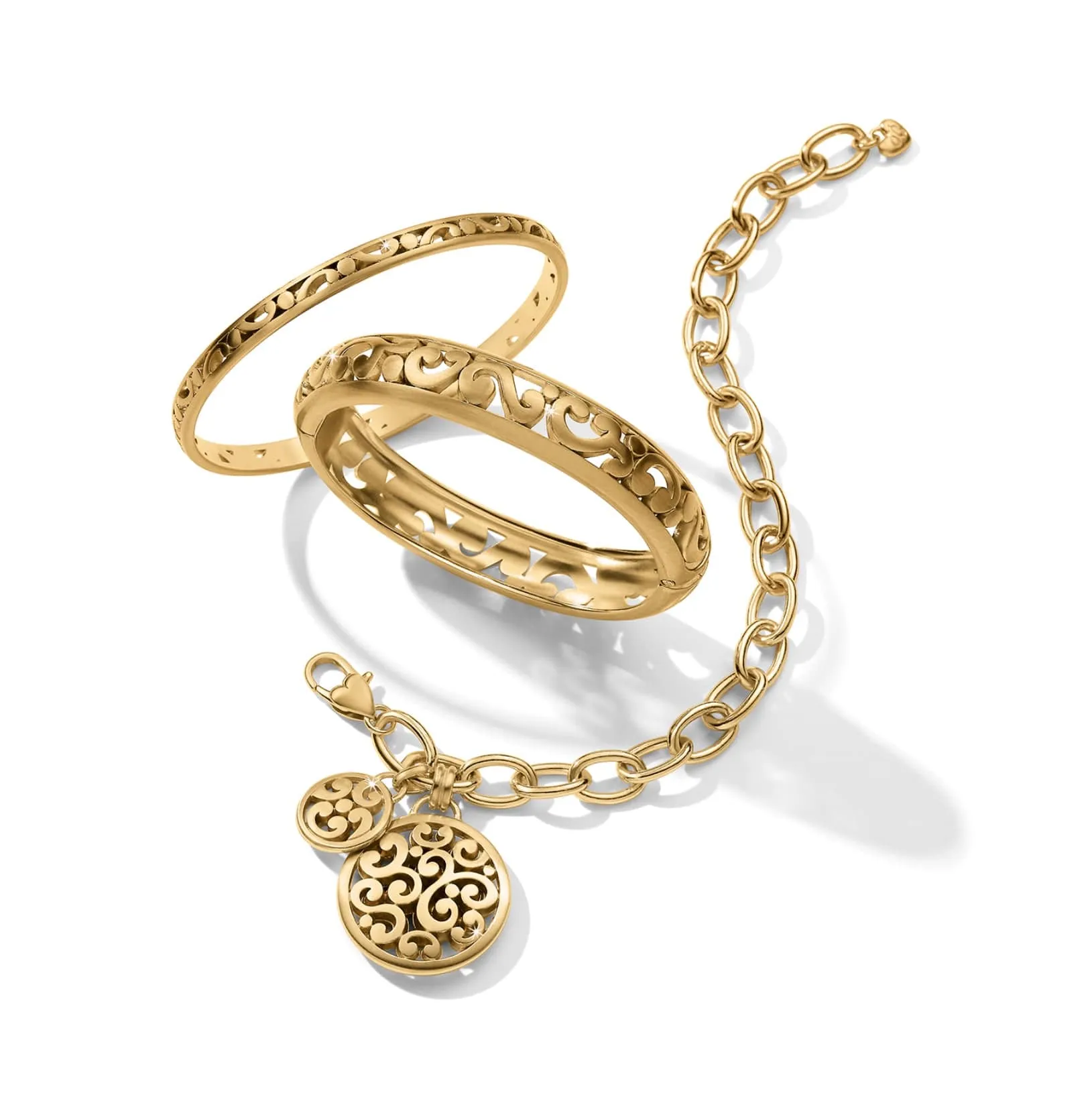 Contempo Medallion Gold Bracelet