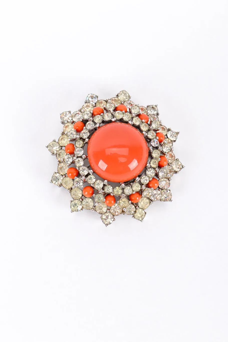 Coral Bead Necklace & Earring Set