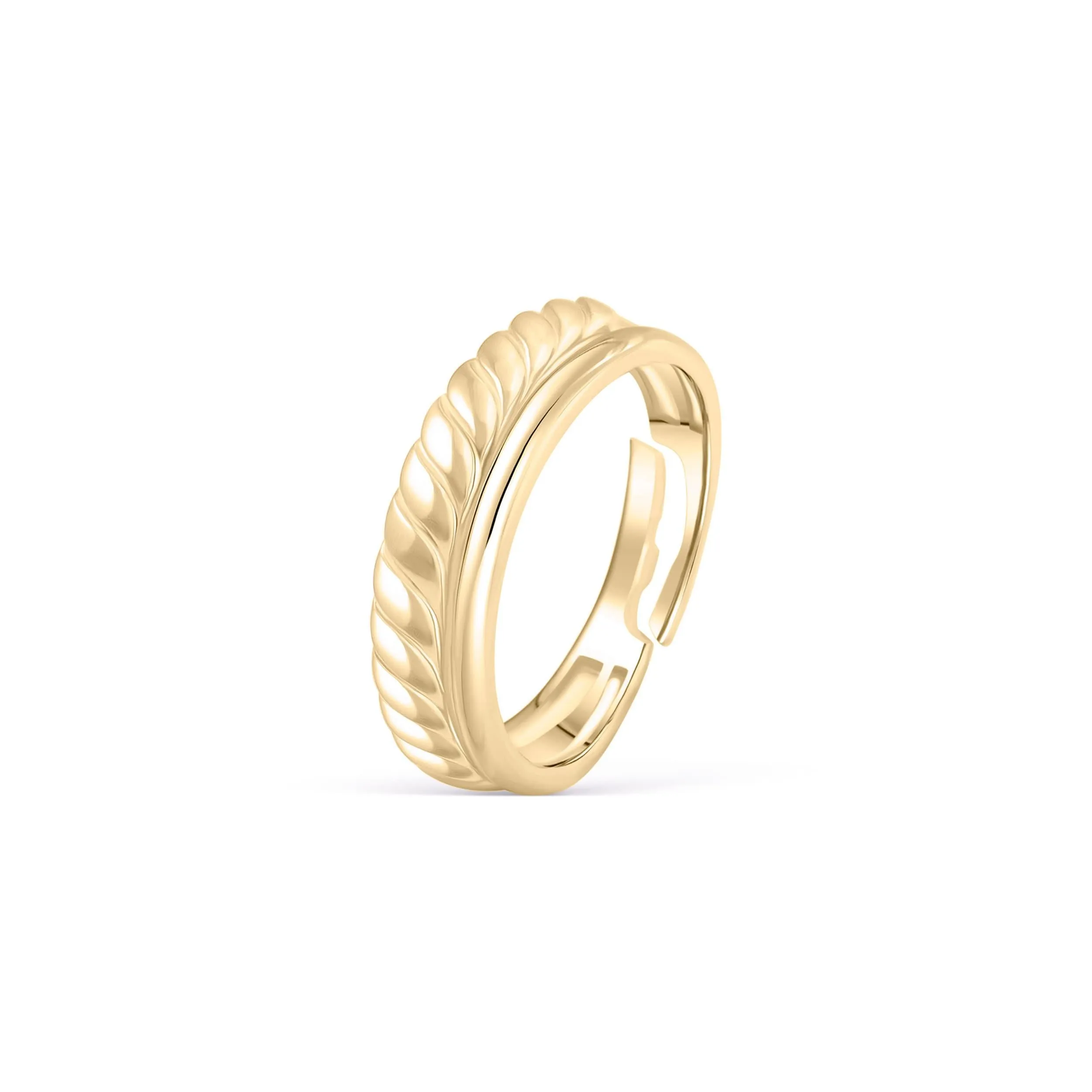 Croissant Double Ring - 18K Gold Vermeil