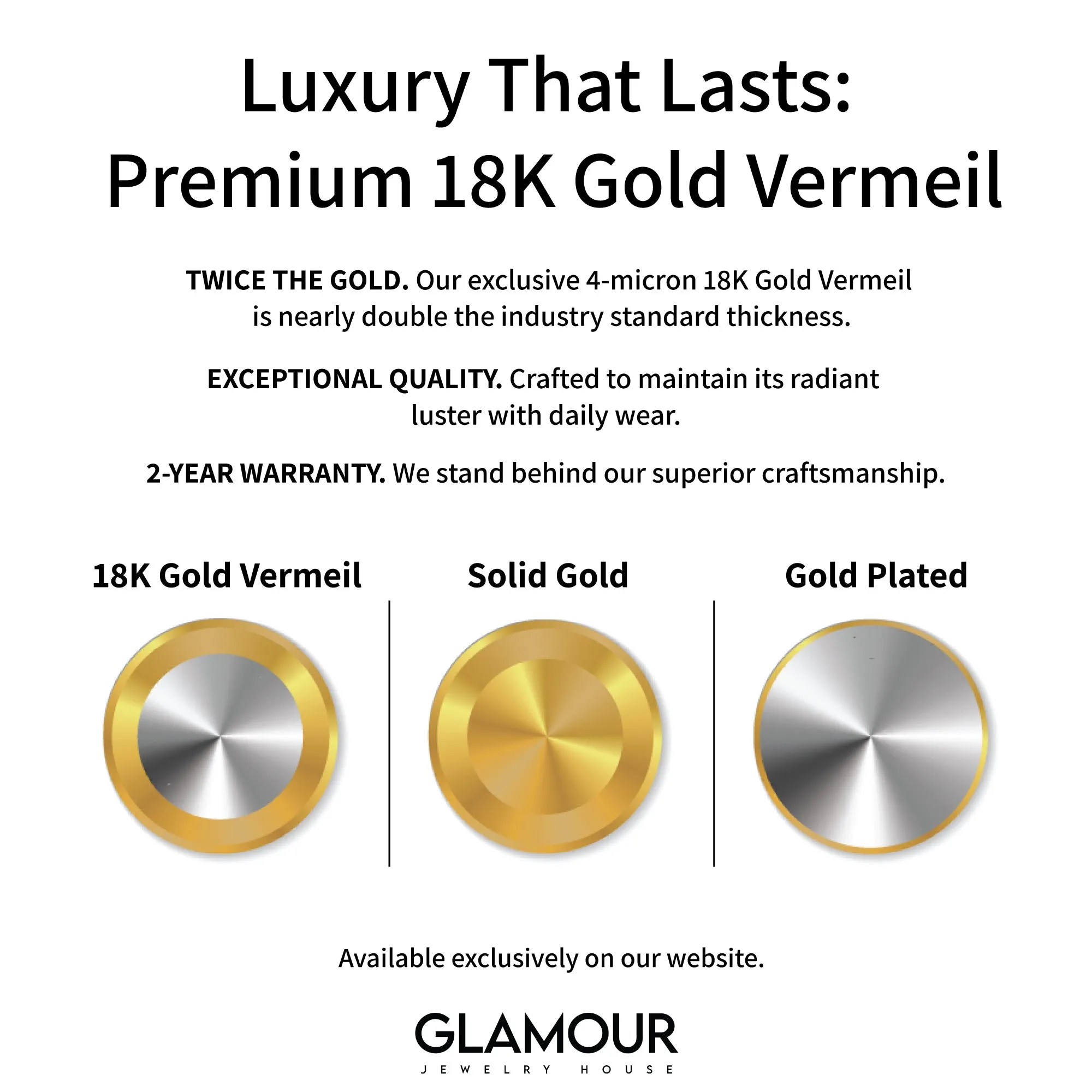 Croissant Double Ring - 18K Gold Vermeil