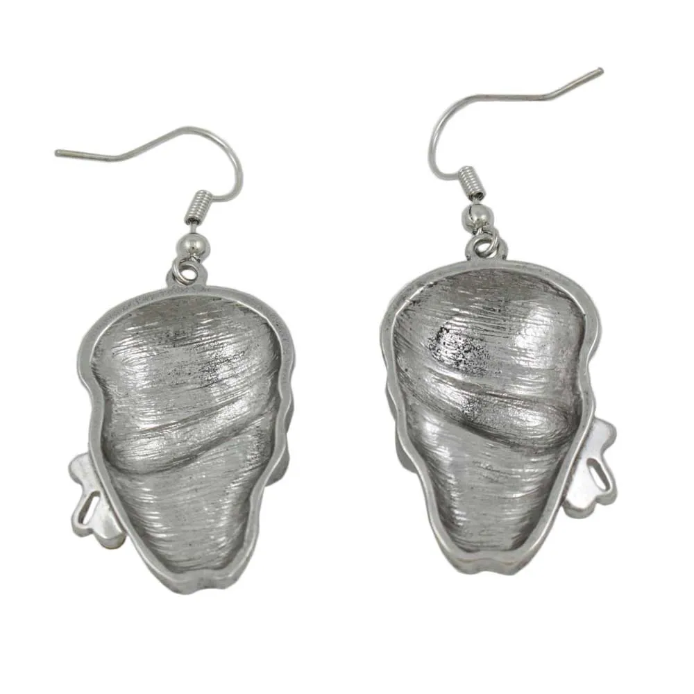 Crystal Bandaged Pirate Skull Pierced Earring - PF601E