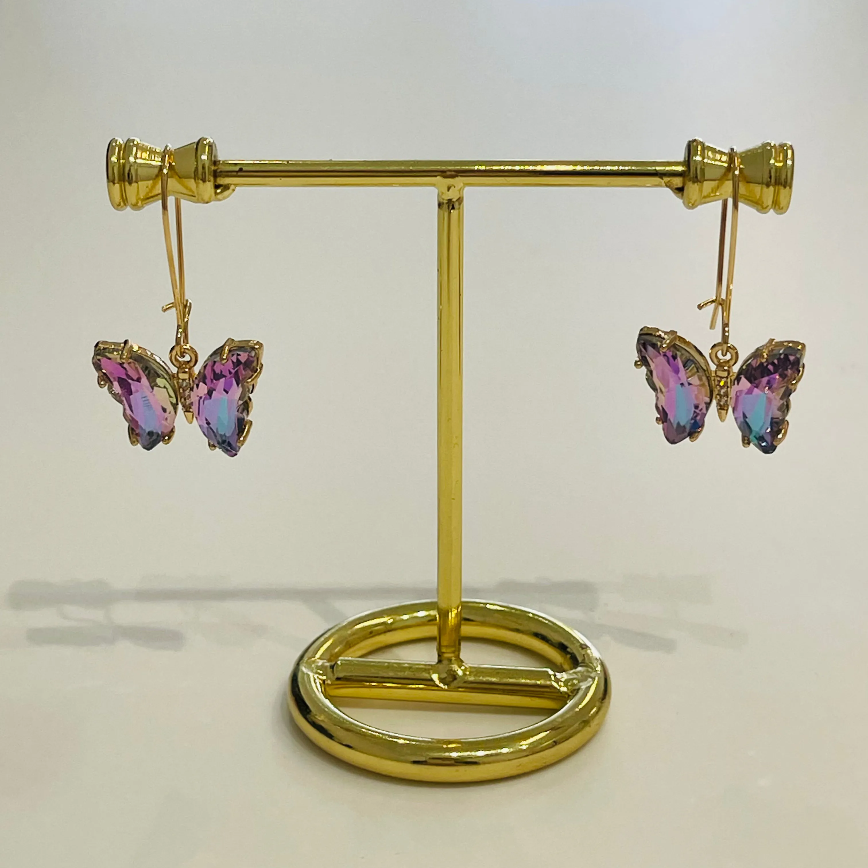 Crystal butterfly earrings