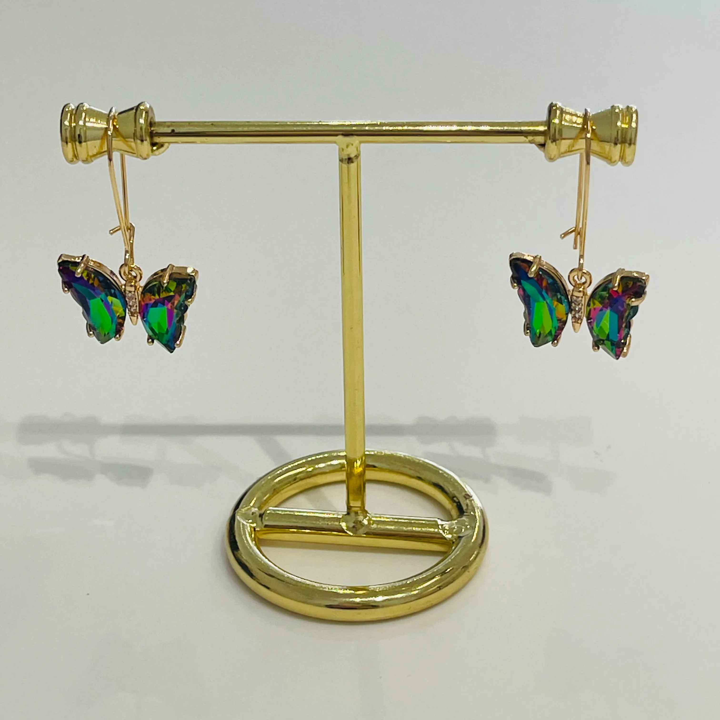 Crystal butterfly earrings