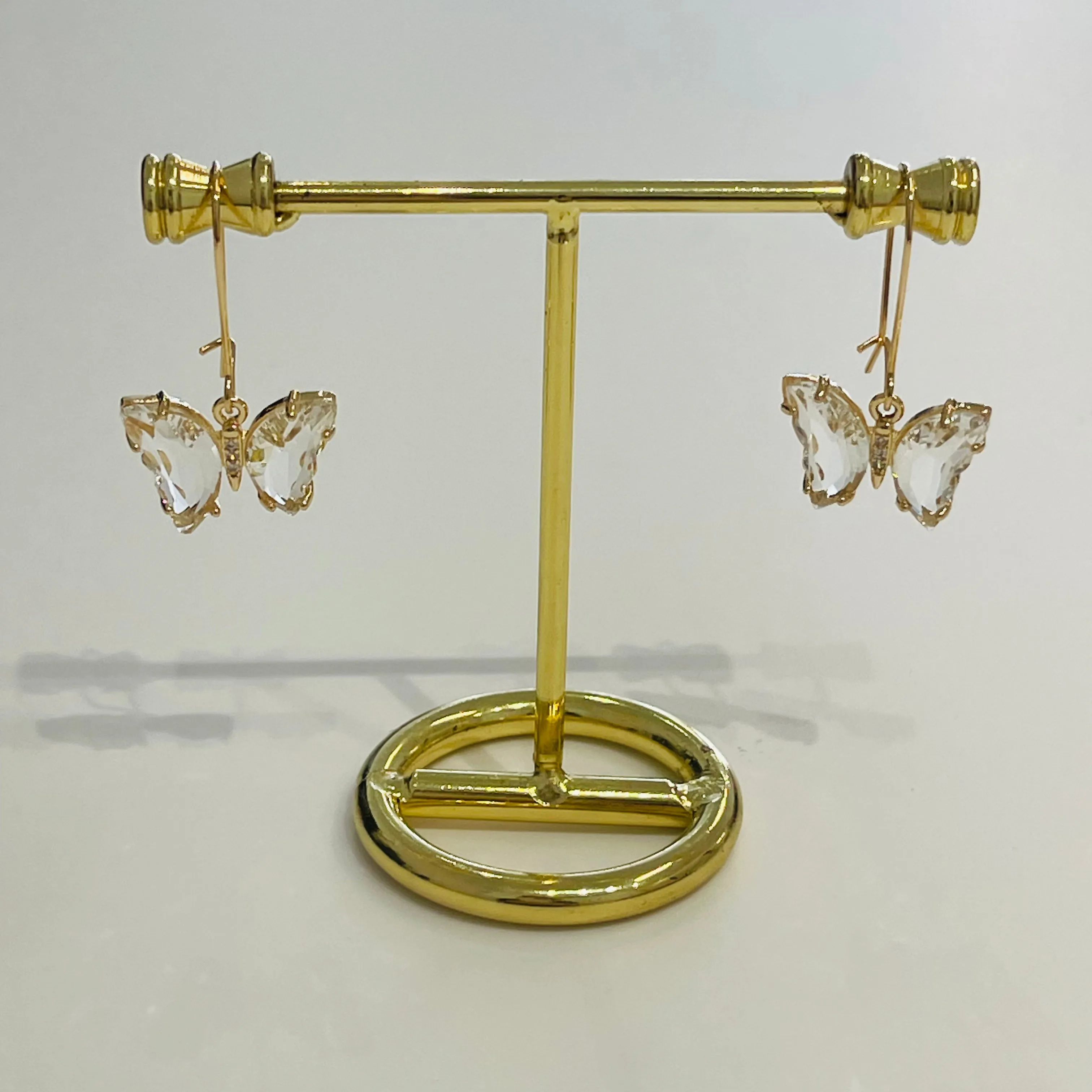 Crystal butterfly earrings