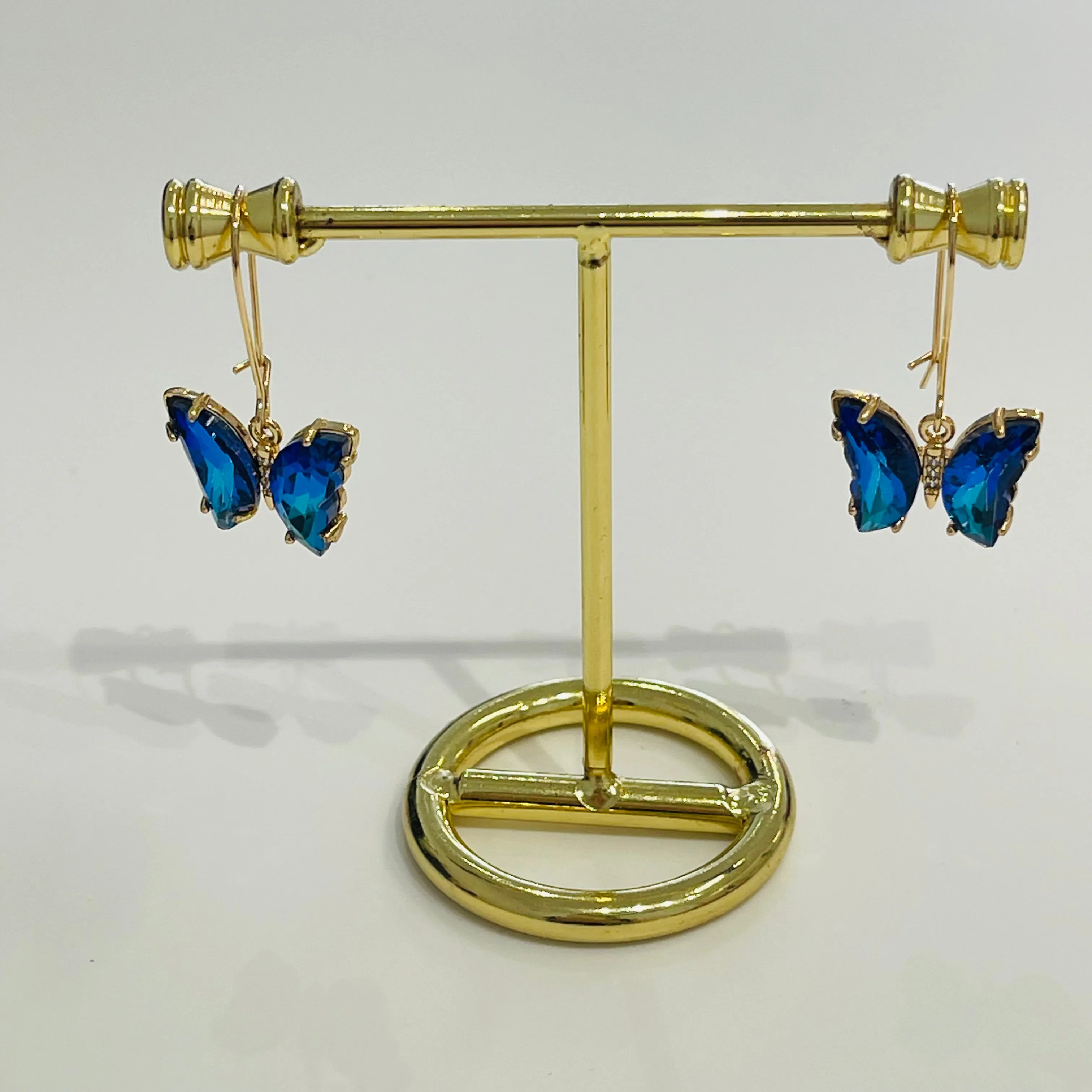Crystal butterfly earrings