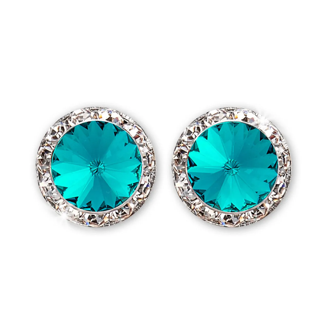 Crystal Earrings, 12mm size
