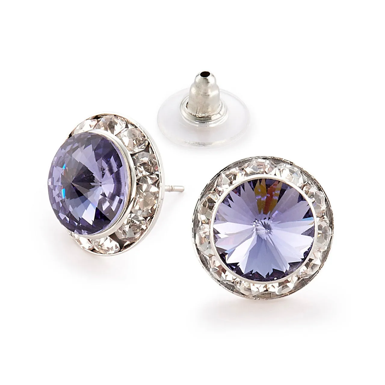 Crystal Earrings, 12mm size