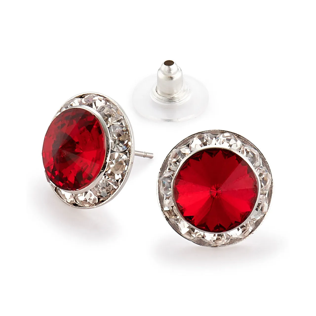 Crystal Earrings, 12mm size