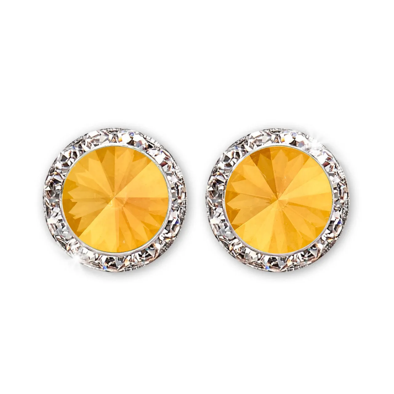 Crystal Earrings, 12mm size