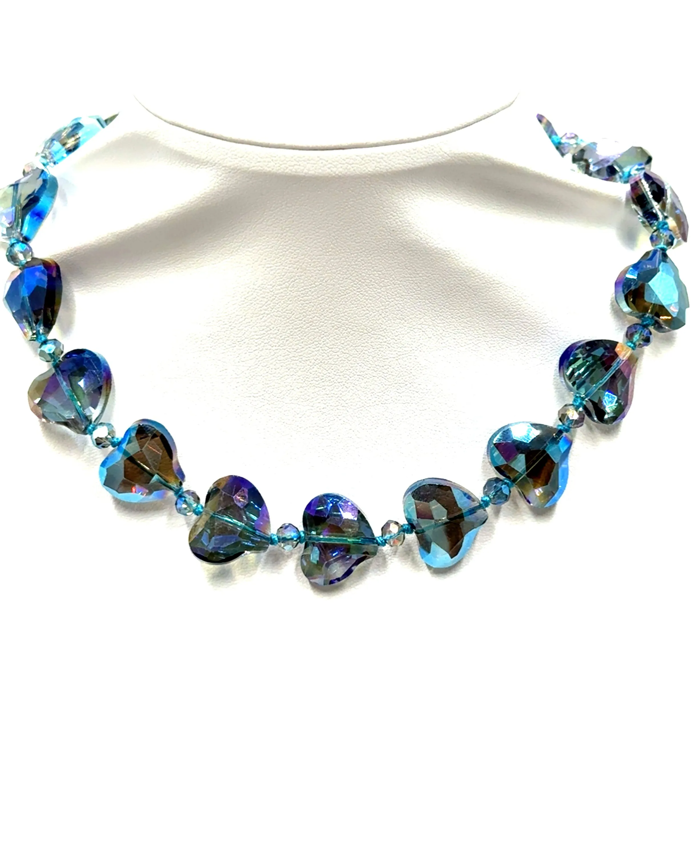 Crystal Heart Short Necklace