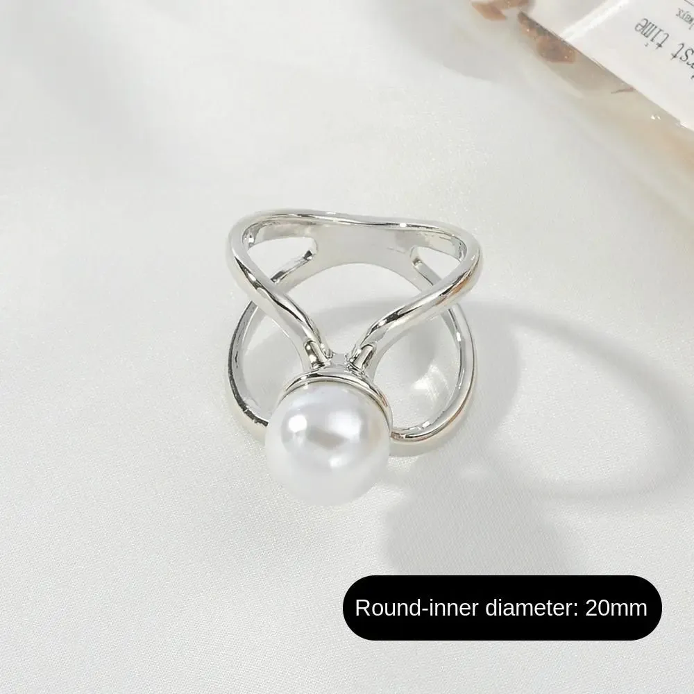 Crystal Scarf Buckle Fashion DIY Alloy Brooches Knotting Artifact Multifunctional Shawl Ring Clip Jewelry Accessories