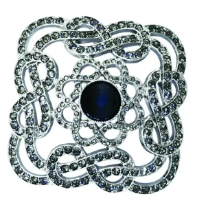 Crystal Shoe Buckle Brooch