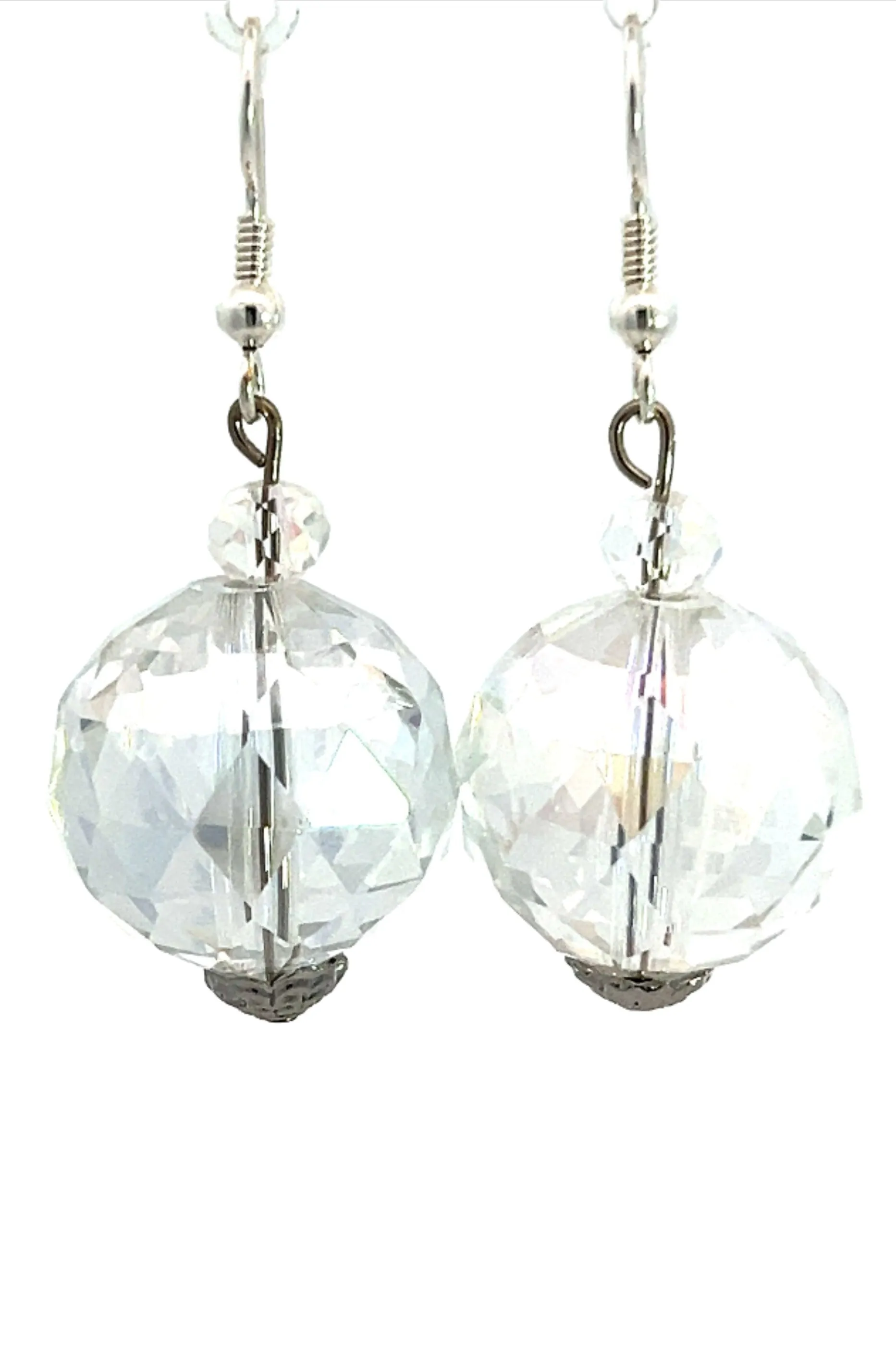 Crystal Sphere Earrings