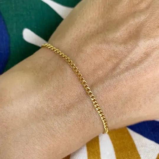 Cuban Link Chain Bracelet - Thin