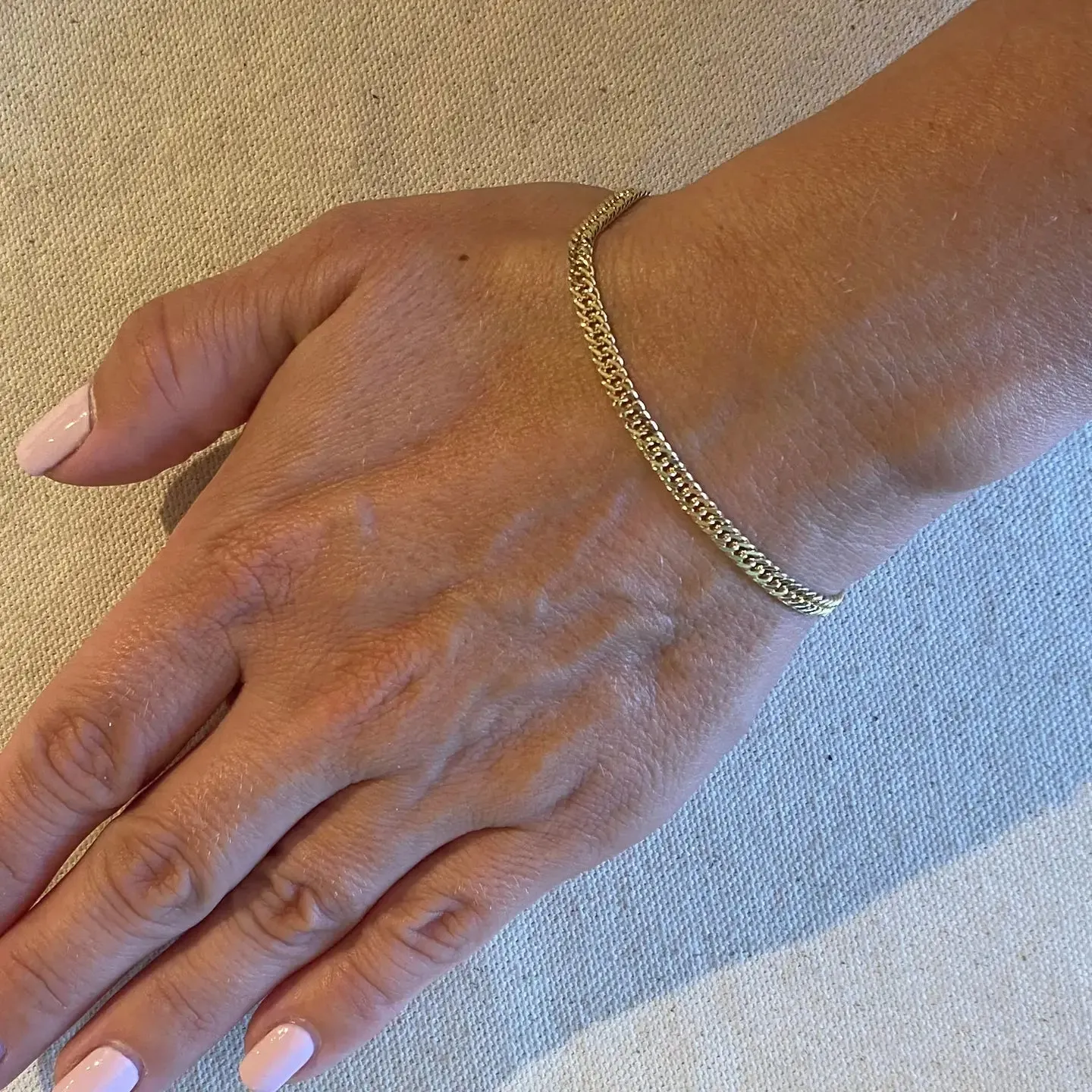 Cuban Link Double Curb Chain Bracelet