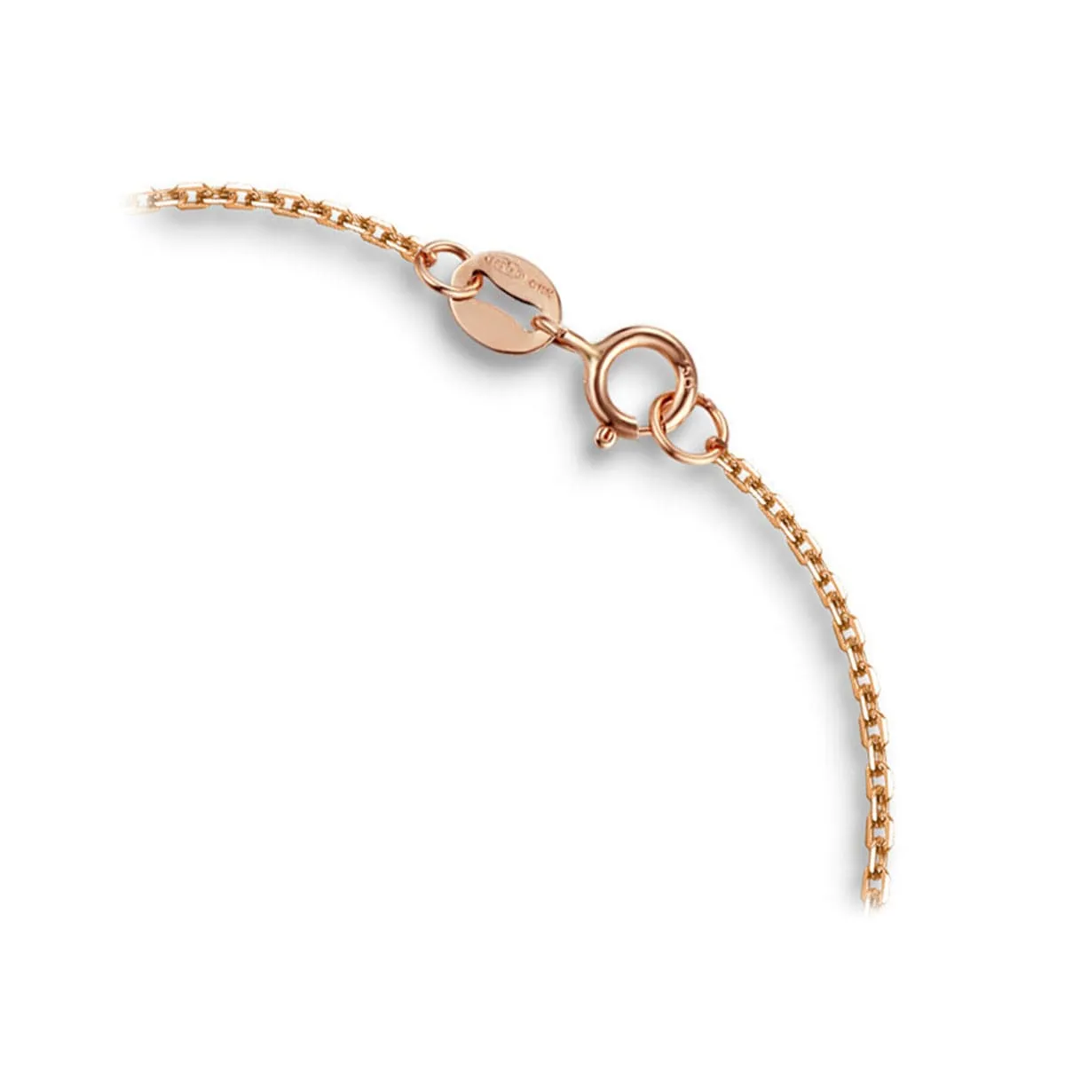Cubic Zirconia & 18K Rose Gold-Plated Heart Bracelet