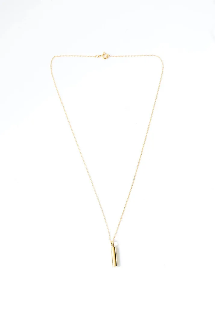 Cylinder Pendant Necklace