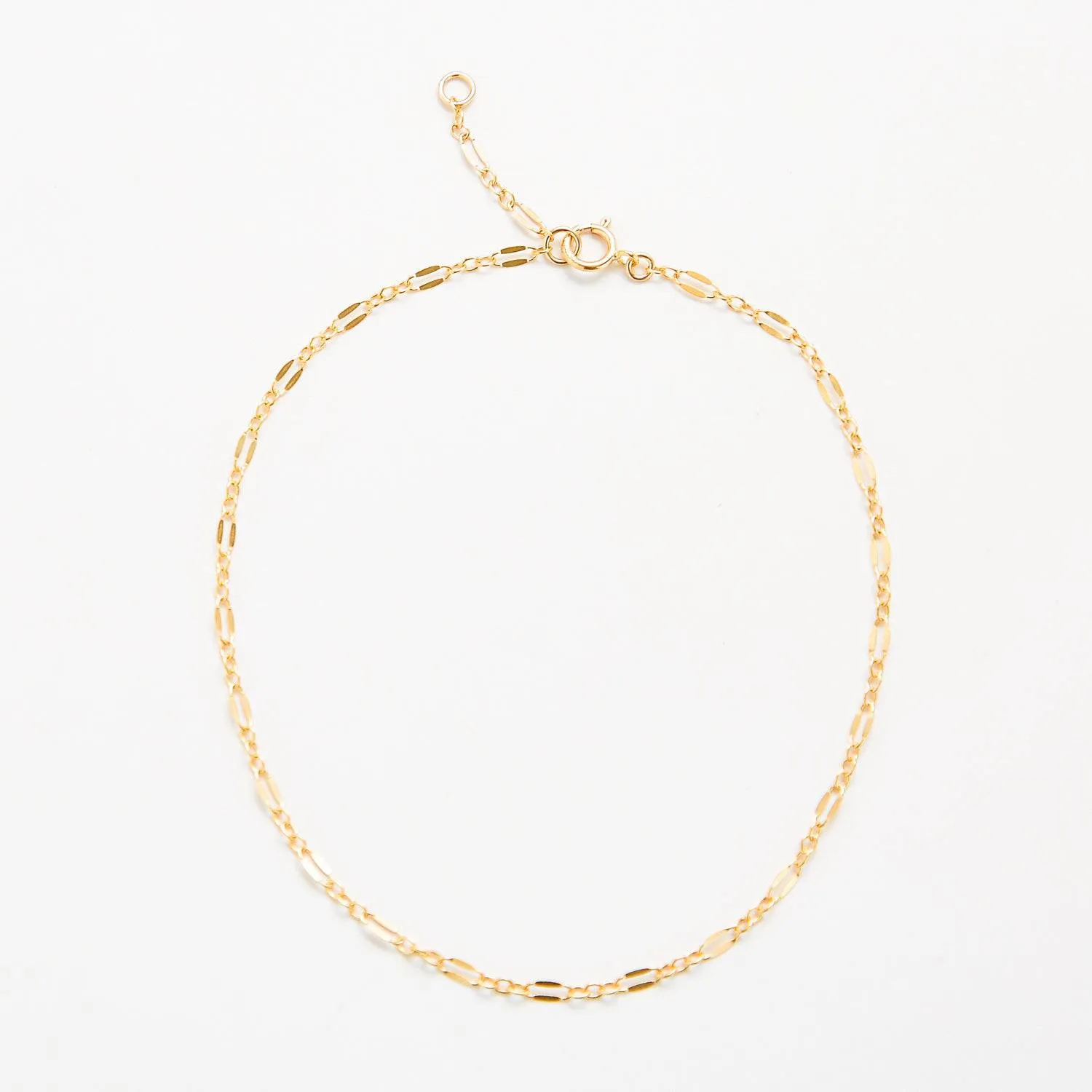 Dainty Double Link Chain Anklet