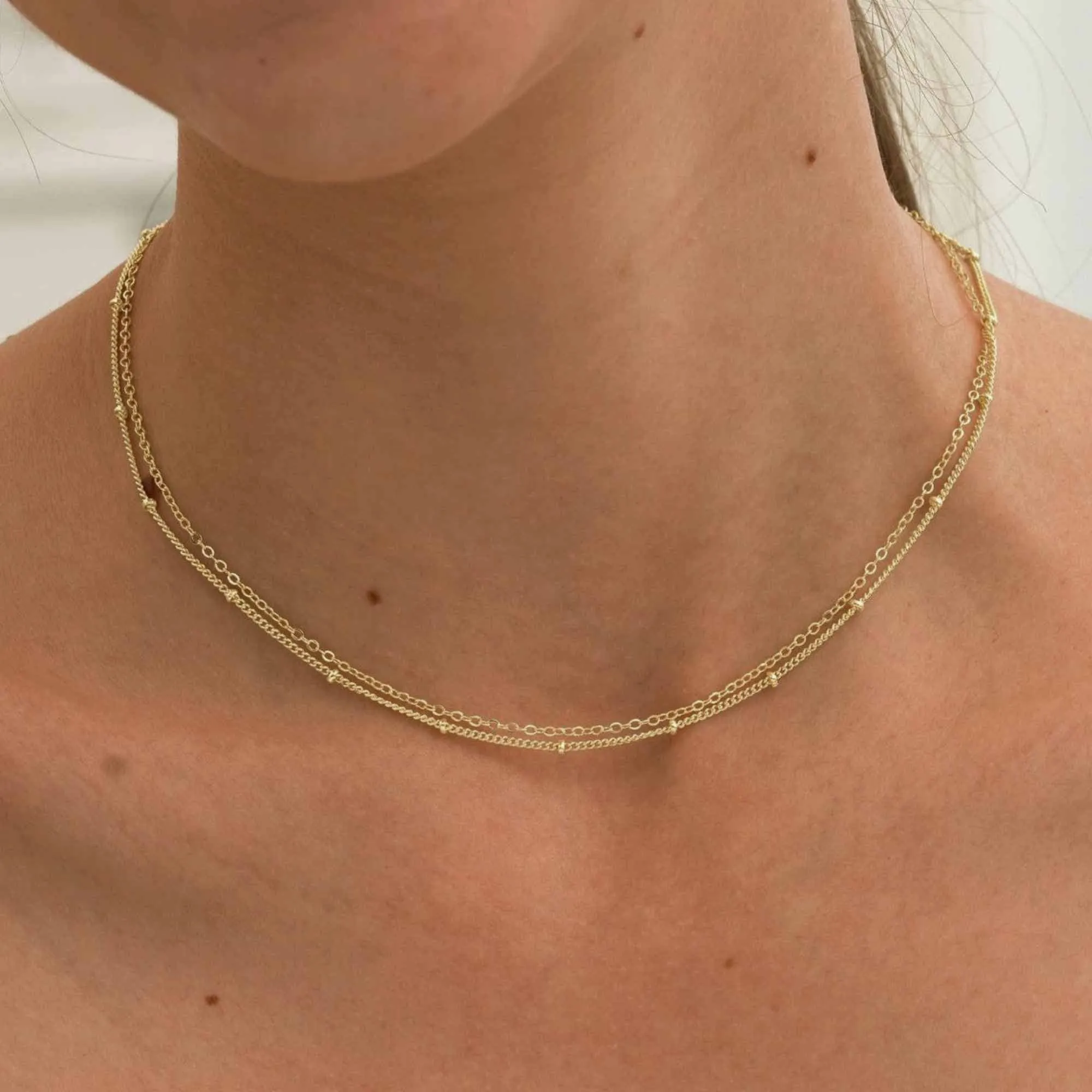 Dainty Layered Chain: Silver
