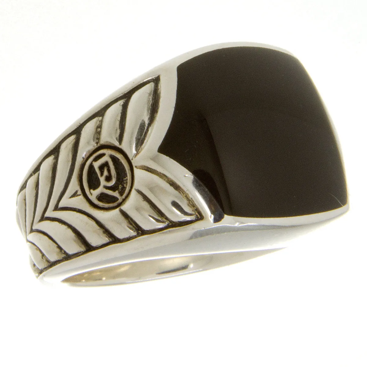 David Yurman Chevron Black Onyx Ring