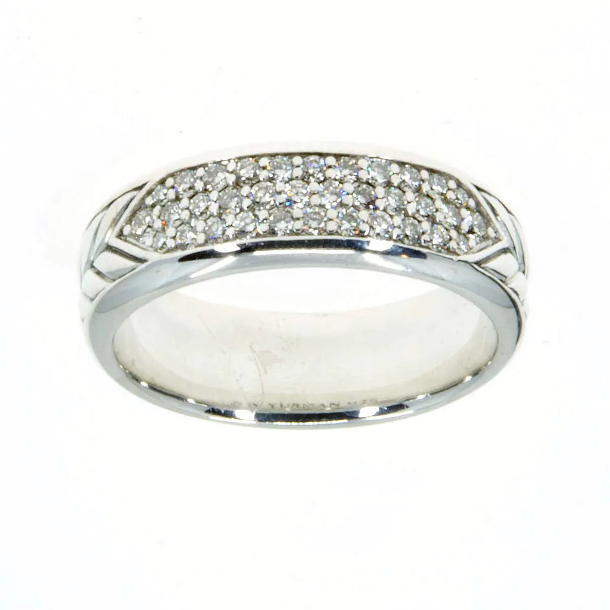 David Yurman Chevron Diamond Wedding Band